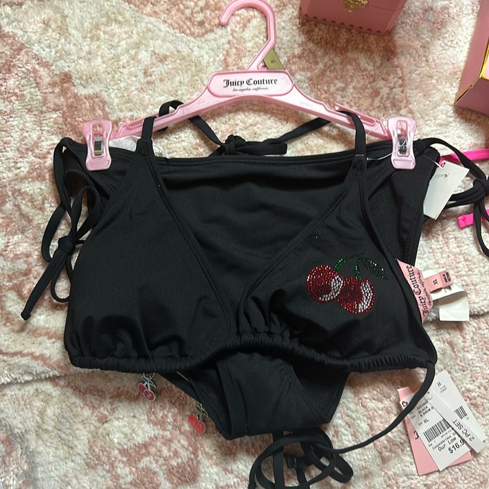 Juicy Couture Black Cherry Bikini Set